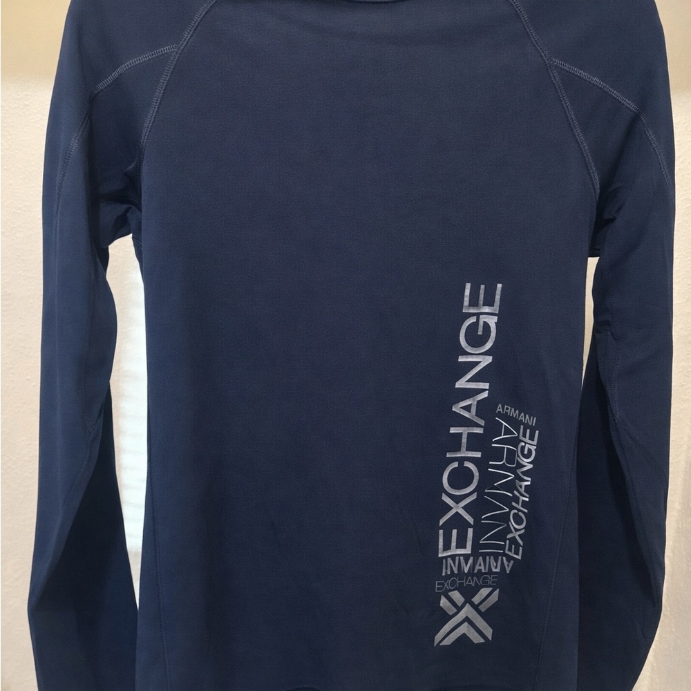 Armani Exchange Gray Crew Neck Shirt